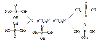 Partially neutralized sodium salt of bis hexamethylene triamine penta (methylene phosphonic acid) BHMTPH?PN(Nax)